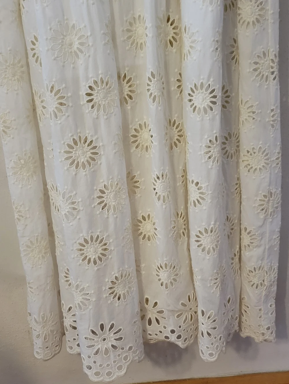 Madewell Embroidered Drop-Waist Maxi Dress - Ivory Floral Eyelet - Picture 10 of 14
